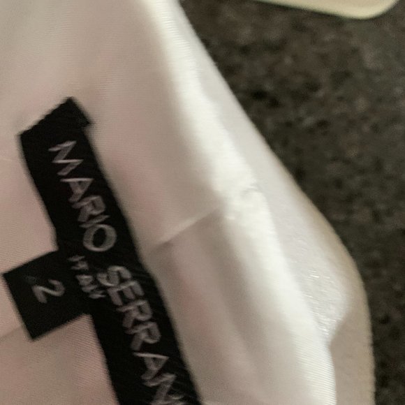 Mario Serrani 2 shimmering white paisley 3/4 jacke - Picture 2 of 10